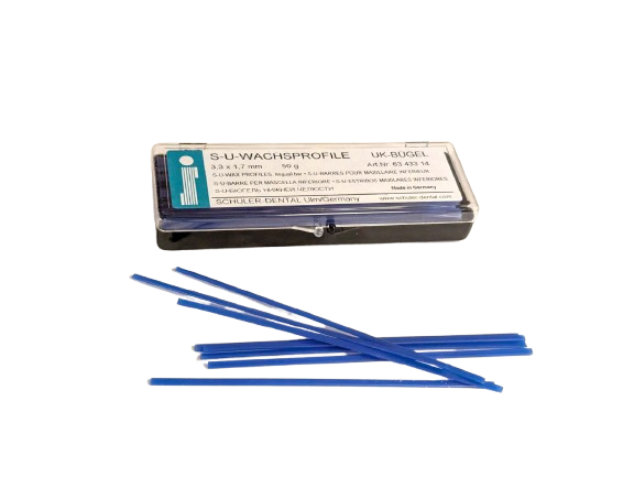 S-U-Wachsprofile - Packung 50 g Unterkieferb&uuml;gel, 3,3 x 1,7 mm