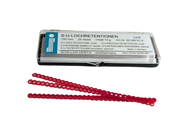 S-U-LOCHRETENTIONEN - Packung 25 St&uuml;ck L&auml;nge 13,2 cm, rund